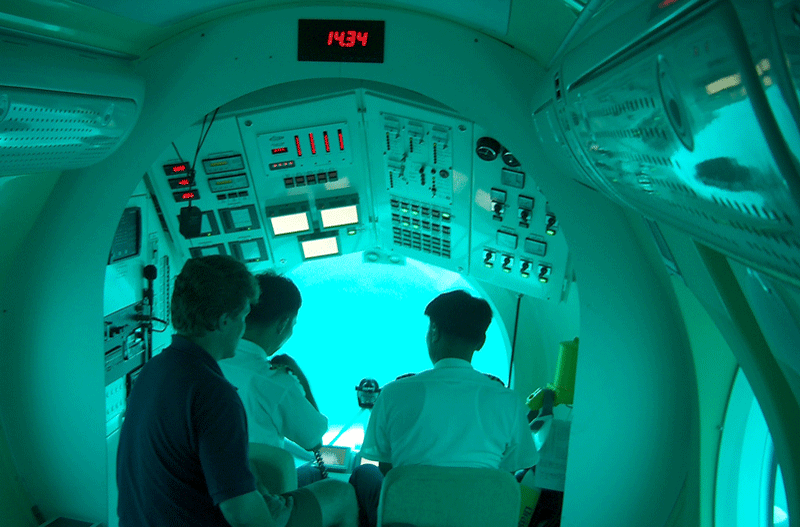 Pilots in Passenger Carrying Submarine